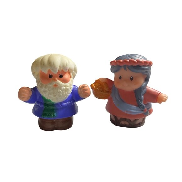 Fisher Price Little People Noah and Naomi Ark Action Figure Set - Picture 1 of 4